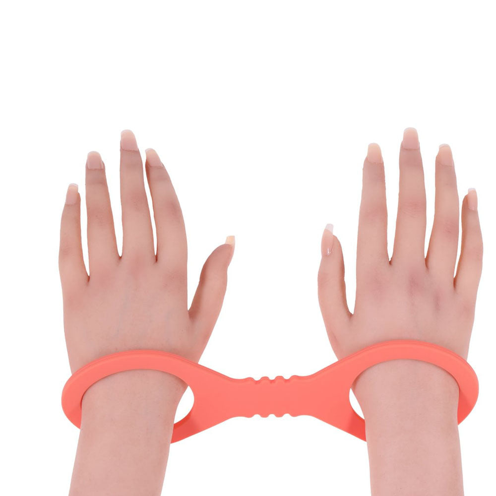 Peaches N Creame Silicone Cuffs (Orange) – Small Silicone Cuffs 9" > Bondage Gear > Restraints