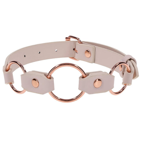 Peaches N Creame Ring Day Collar (Pink) – Luxury BDSM Collar > Bondage Gear > Collars & Leashes