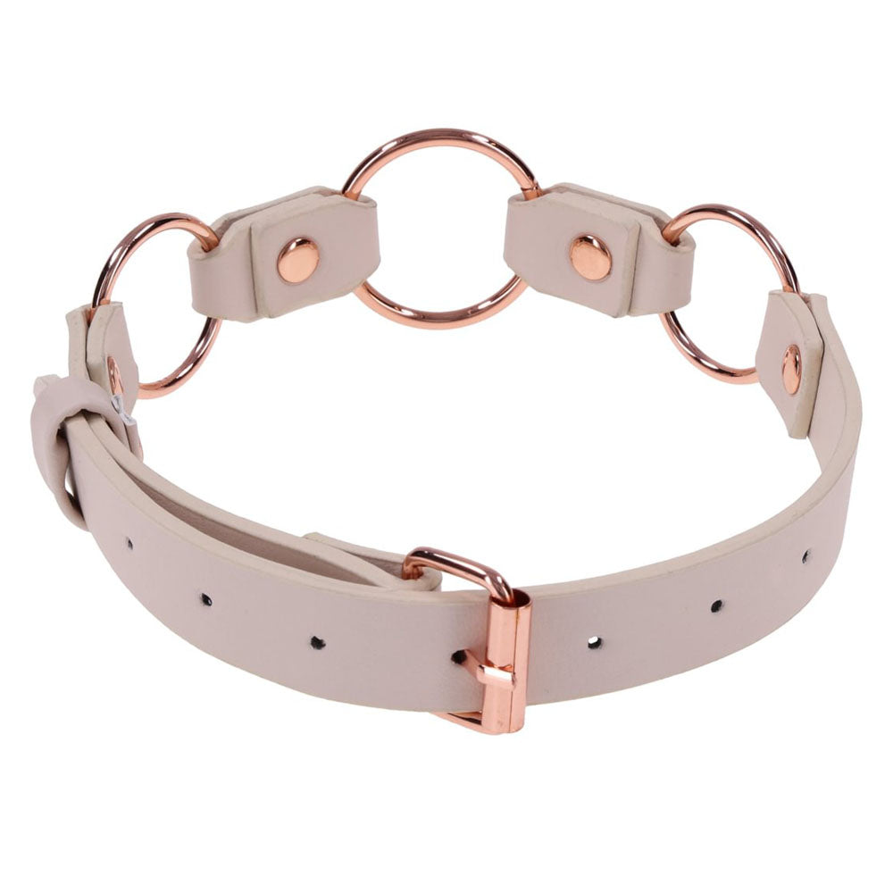 Peaches N Creame Ring Day Collar (Pink) – Luxury BDSM Collar > Bondage Gear > Collars & Leashes
