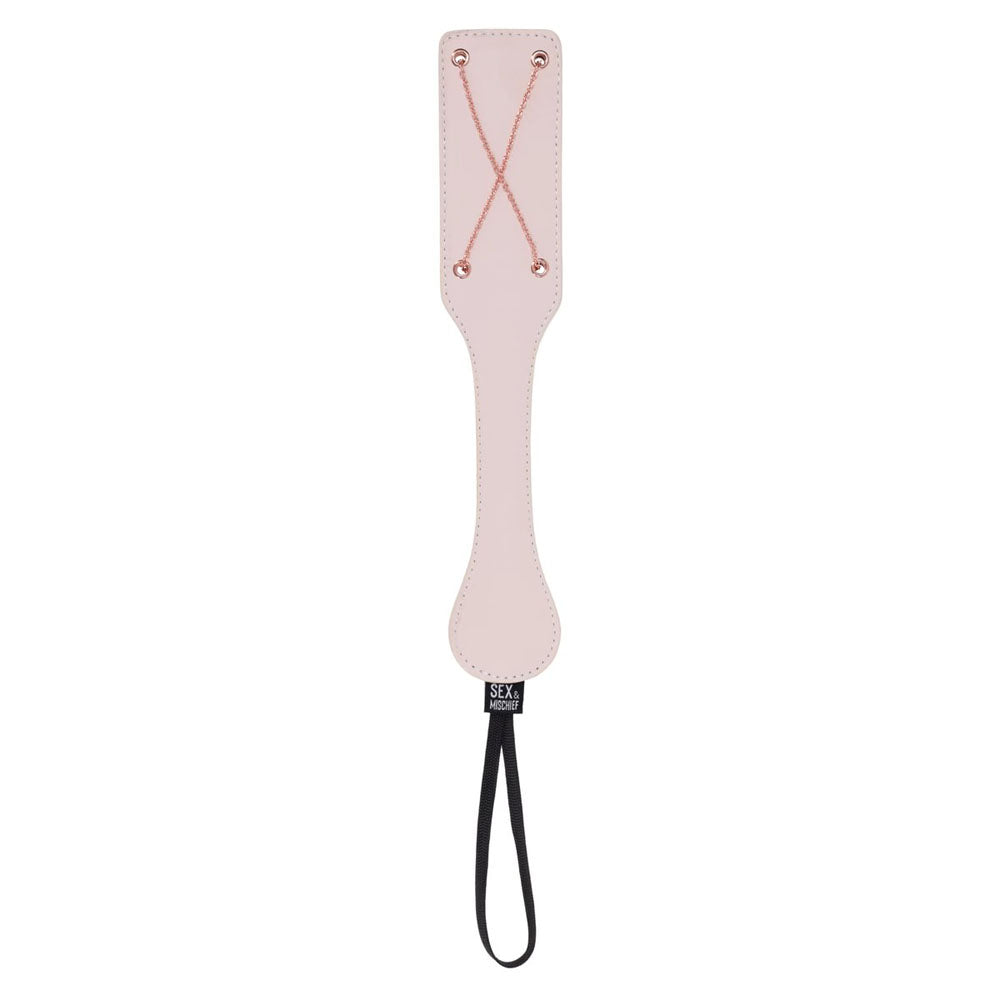 Sex & Mischief Peaches N CreaMe Chain Impressions (Peach) – Spanking Paddle > Bondage Gear > Paddles