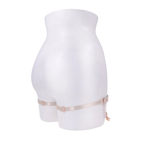 Peaches N Creame Pearl Garters (Peach) – Elegant Garters