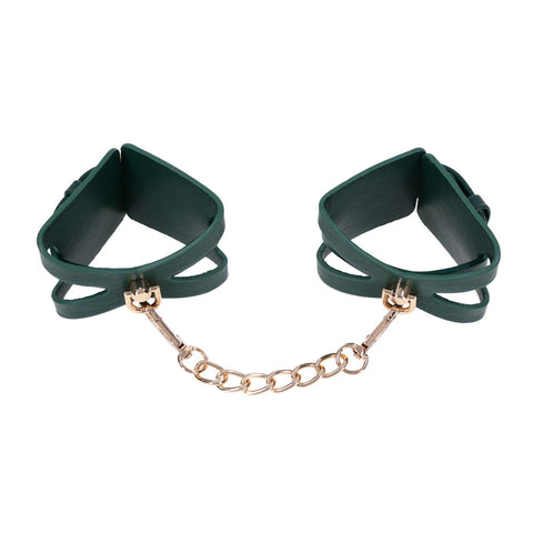 Indica Cutout Cuffs (Green) – Luxury Collar > Bondage Gear > Collars & Leashes