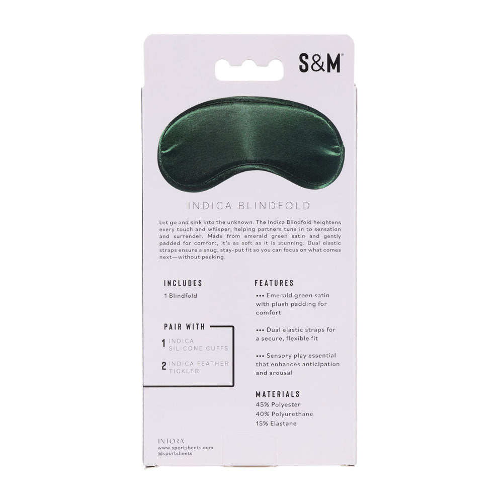 Indica Emerald Green – Satin Blindfold Blindfold