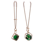 Indica Crystal Nipple Clips (Green) – Adjustable Tension Nipple Clips > Sex Toys > Nipple Clips
