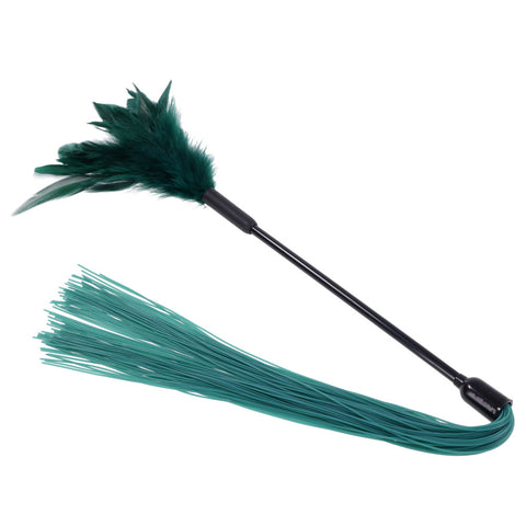 Indica Feather Tickler (Green) – Sensory Dual-Ended Tickler > Bondage Gear > Paddles