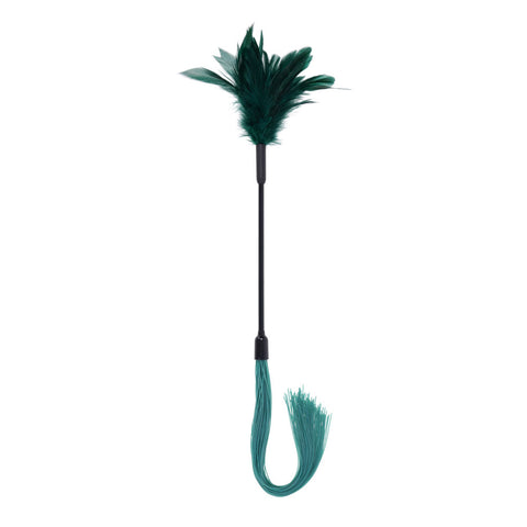 Indica Feather Tickler (Green) – Sensory Dual-Ended Tickler > Bondage Gear > Paddles