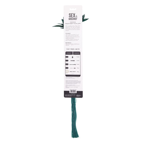 Indica Feather Tickler (Green) – Sensory Dual-Ended Tickler > Bondage Gear > Paddles