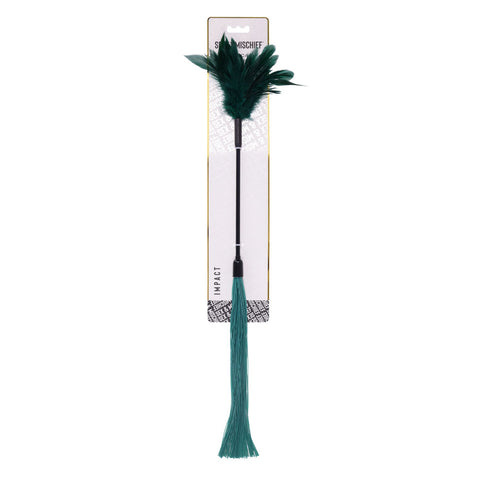Indica Feather Tickler (Green) – Sensory Dual-Ended Tickler > Bondage Gear > Paddles