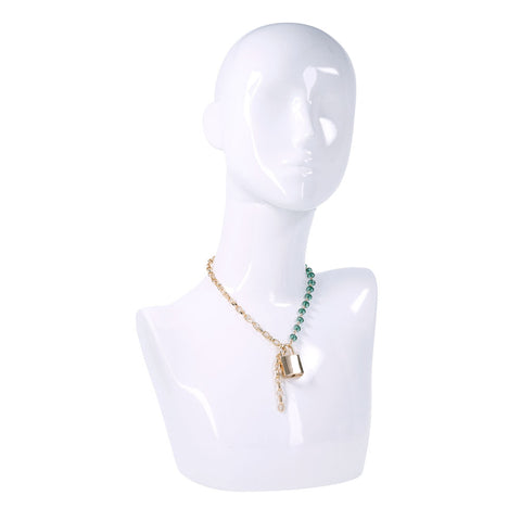 Indica Crystal Day Collar (Green) – Adjustable Jewelry Collar > Bondage Gear > Collars & Leashes