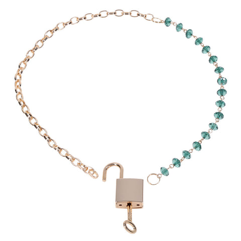 Indica Crystal Day Collar (Green) – Adjustable Jewelry Collar > Bondage Gear > Collars & Leashes