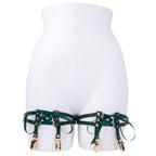 Sex & Mischief Indica Laced Up Garters (Gold) – Set of 2 Adjustable Garters > Clothes > Hosiery > Garterbelt Sets