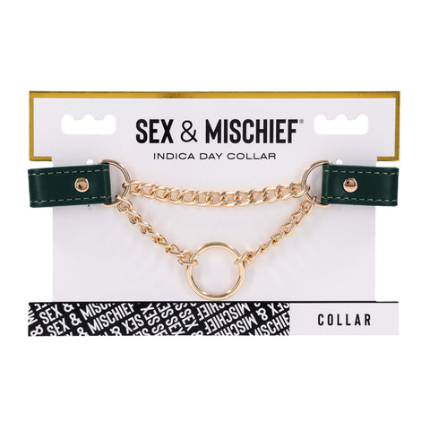 Indica Day Collar (Green) – Adjustable Faux Leather Collar > Bondage Gear > Collars & Leashes