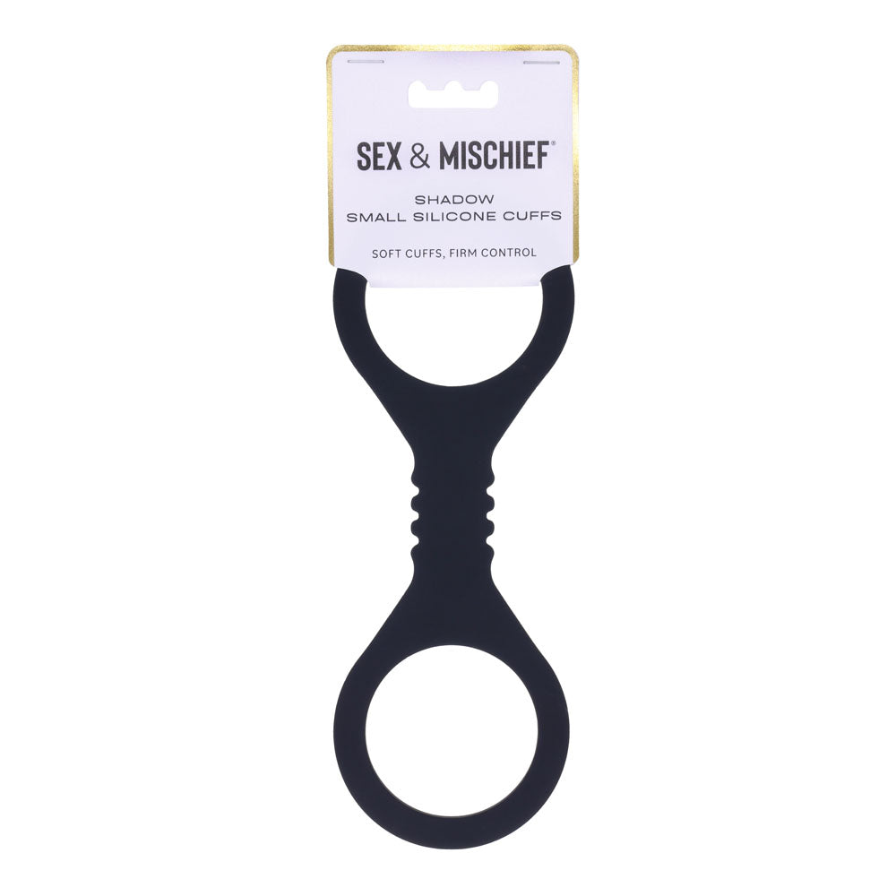 Sex & Mischief Shadow Small Silicone Cuffs – Small Restraints Black > Bondage Gear > Restraints Main image