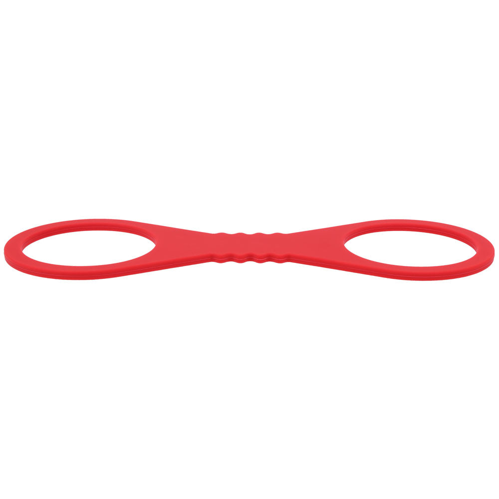 Sex & Mischief Amor Large Silicone Cuffs (Red) – Large Flexible Silicone Restraints > Bondage Gear > Restraints