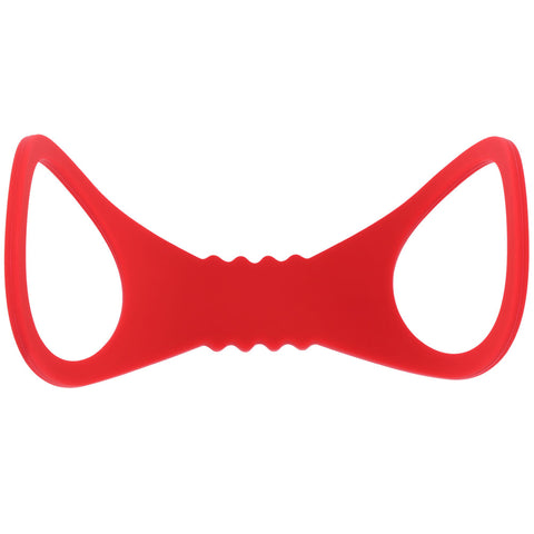 Sex & Mischief Amor Large Silicone Cuffs (Red) – Large Flexible Silicone Restraints > Bondage Gear > Restraints