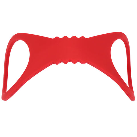 Sex & Mischief Amor Large Silicone Cuffs (Red) – Large Flexible Silicone Restraints > Bondage Gear > Restraints