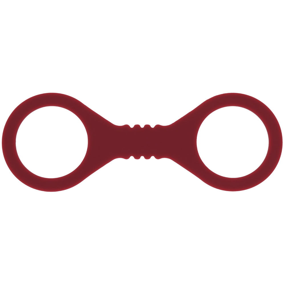 Sex & Mischief Enchanted Small Silicone Cuffs (Burgundy) – Small Silicone Restraints > Bondage Gear > Restraints
