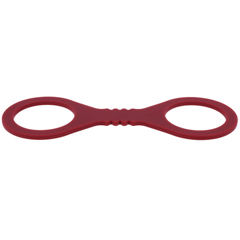 Sex & Mischief Enchanted Small Silicone Cuffs (Burgundy) – Small Silicone Restraints > Bondage Gear > Restraints
