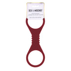 Sex & Mischief Enchanted Large Silicone Cuffs (Burgundy) – Large Silicone Restraints Red > Bondage Gear > Restraints