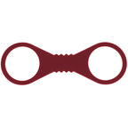 Sex & Mischief Enchanted Large Silicone Cuffs (Burgundy) – Large Silicone Restraints > Bondage Gear > Restraints