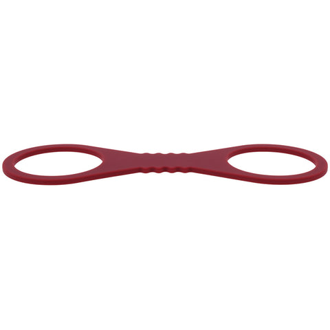 Sex & Mischief Enchanted Large Silicone Cuffs (Burgundy) – Large Silicone Restraints > Bondage Gear > Restraints