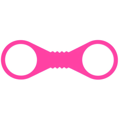 Sex & Mischief Large Hot Pink Silicone Cuffs – Large Restraints > Bondage Gear > Restraints