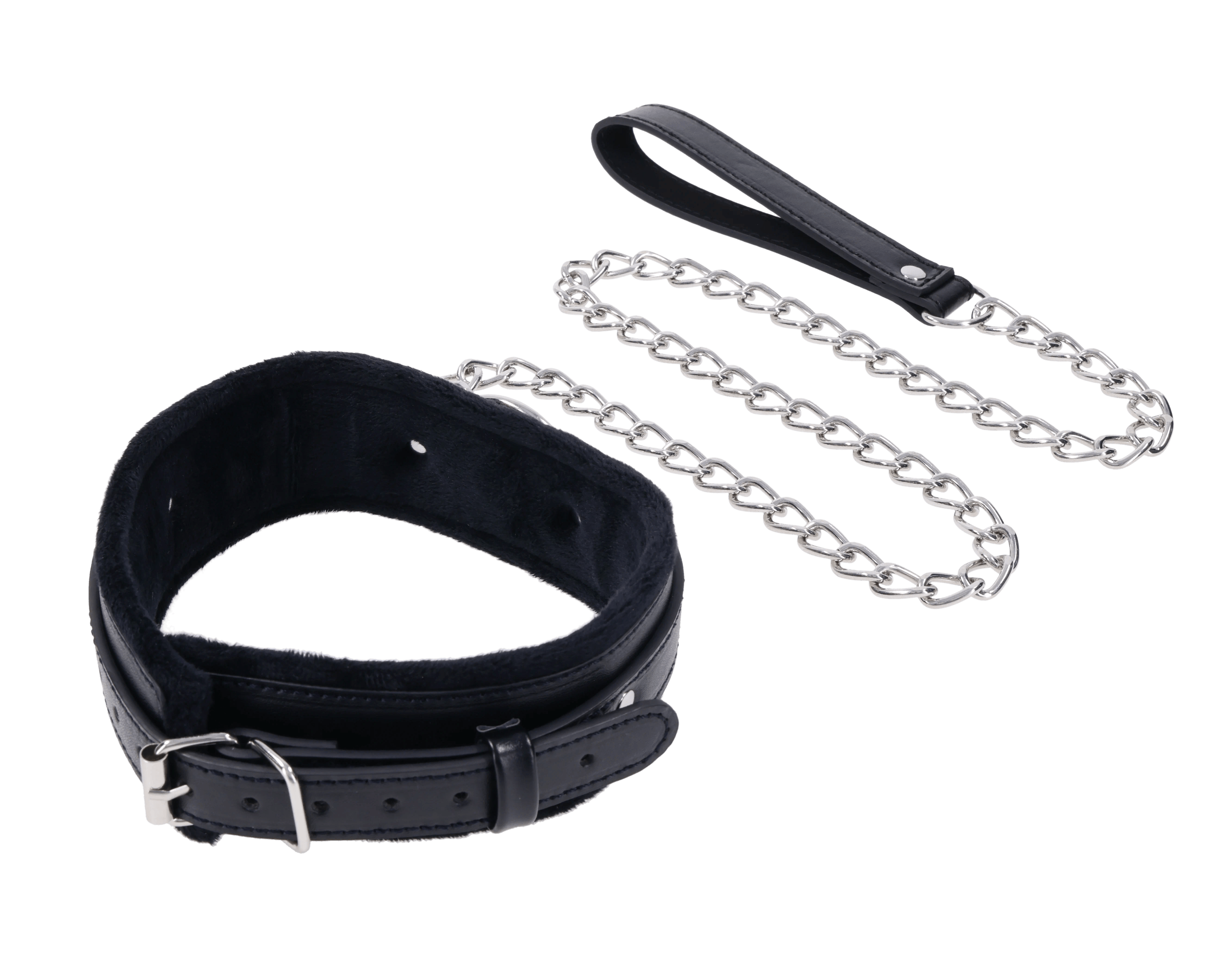 Shadow Collar and Leash – Faux Leather Collar and Leash Set Secondary image