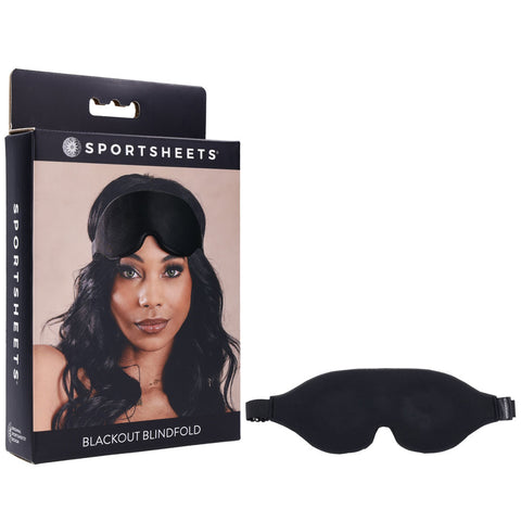 SPORTSHEETS Blackout Blindfold Black Blindfold