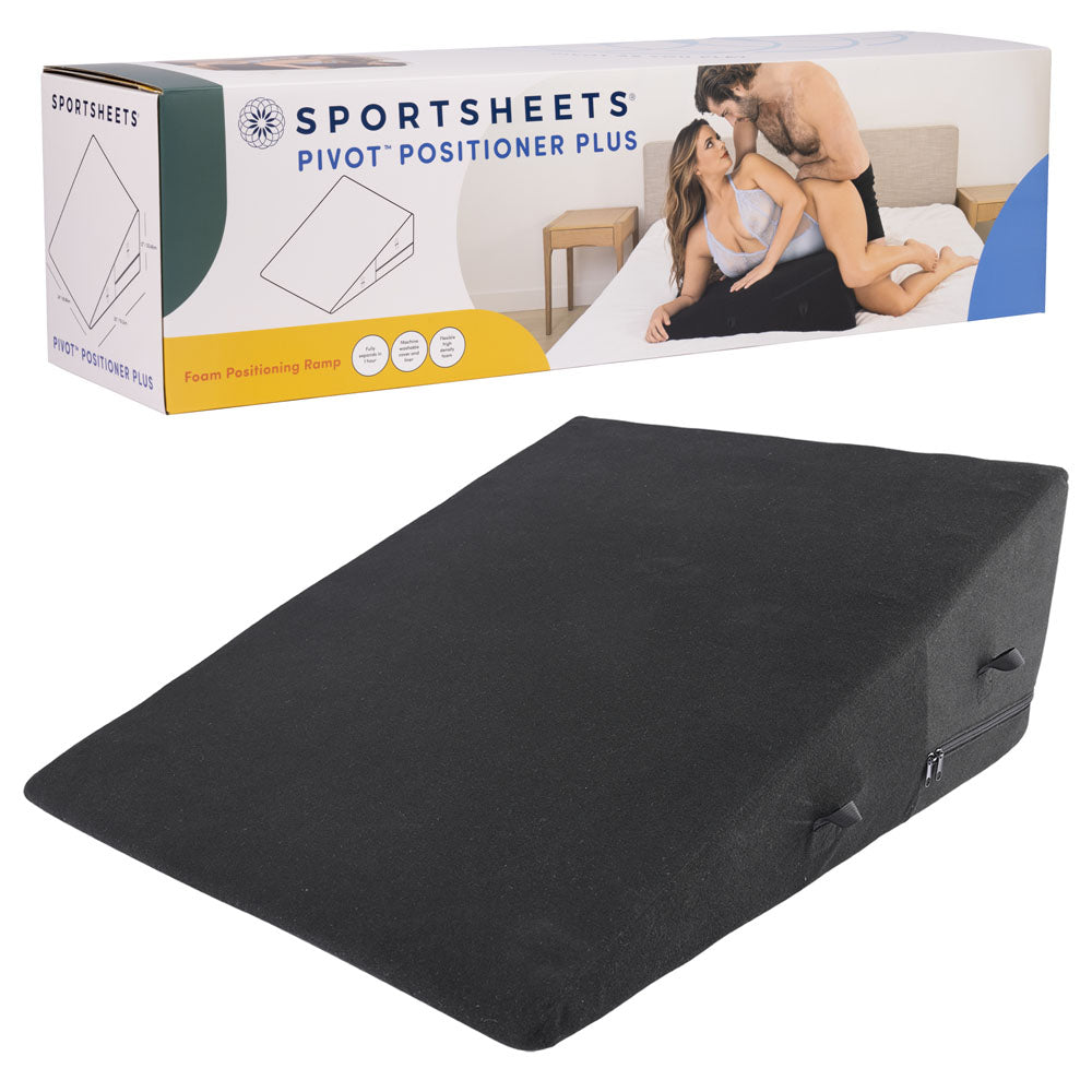 Pivot Positioner Plus – Extra Large Ramp High Density Foam Cushion Black > Sex Toys > Sex Positioners Main image