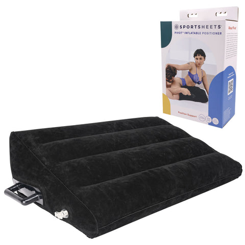 Pivot Inflatable Positioner 20cm x 61cm x 41cm Black Black Bedroom Play Gear