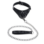 Sportsheets Velvet Noir Collar and Leash with Removable Chain and Faux Leather Handle > Bondage Gear > Collars & Leashes
