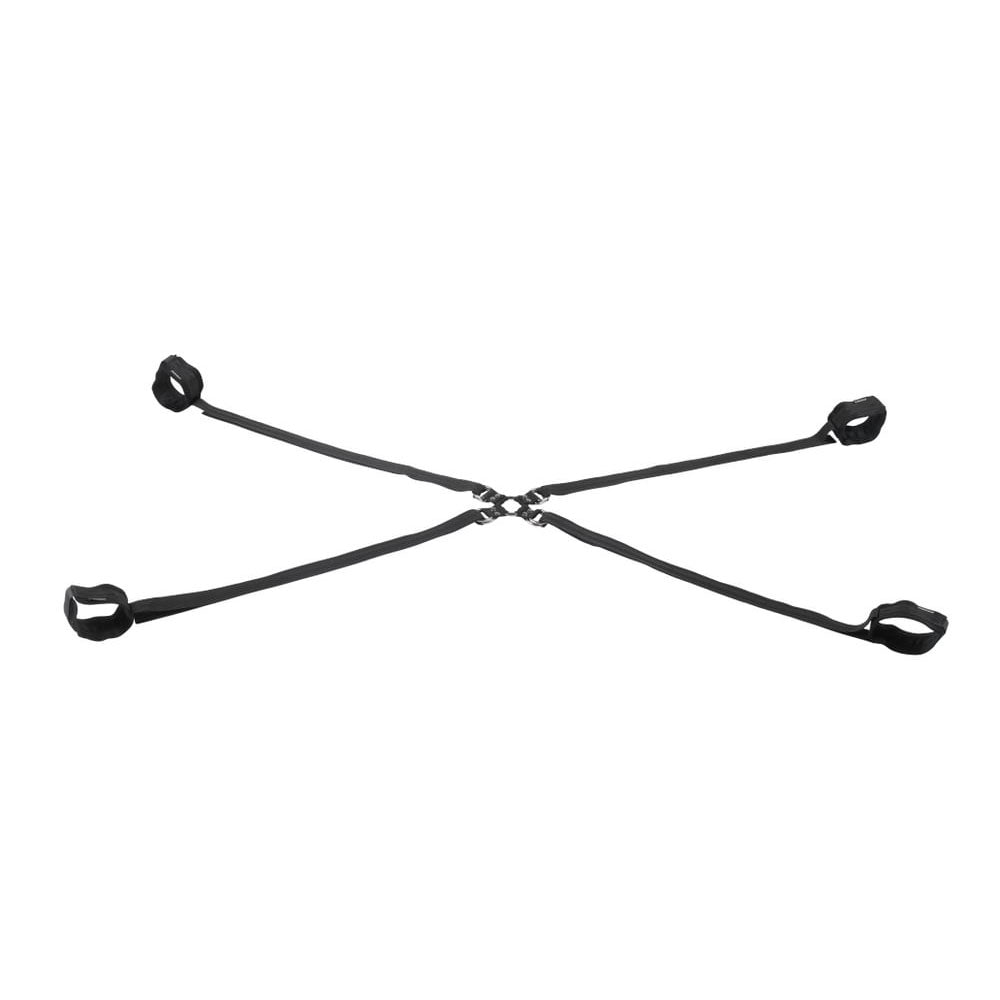 Sportsheets Velvet Noir Adjustable Hog Tie and Cuff Restraints Set with Soft Cuffs Secondary image