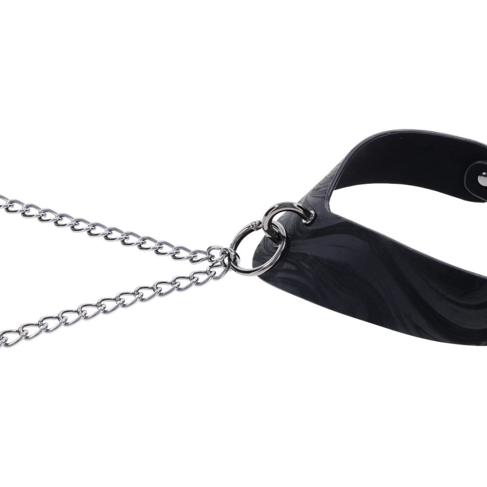 Sportsheets Velvet Noir Collar & Removable Clamps Neck and Nipple Restraints > Bondage Gear > Collars & Leashes