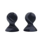 Sportsheets Velvet Noir Silicone Nipple Suckers Set of 2 in Grey with Marbled Pattern > Sex Toys > Nipple Suckers