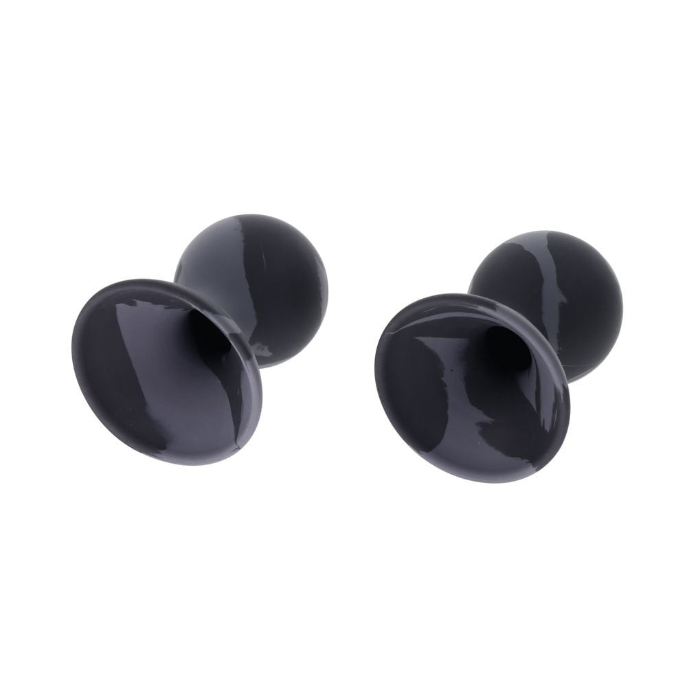 Sportsheets Velvet Noir Silicone Nipple Suckers Set of 2 in Grey with Marbled Pattern > Sex Toys > Nipple Suckers