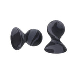 Sportsheets Velvet Noir Silicone Nipple Suckers Set of 2 in Grey with Marbled Pattern > Sex Toys > Nipple Suckers