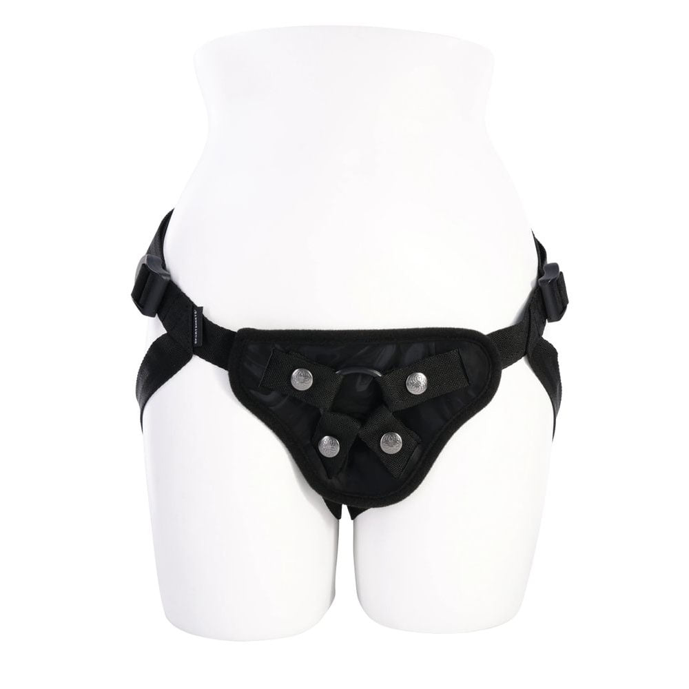 Sportsheets Velvet Noir Strap On Adjustable Strap-On Harness No Probe Included STRAP-ONS