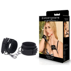 Sportsheets Signature Midnight Muse Handcuffs – Adjustable Silicone Restraints Black > Bondage Gear > Restraints