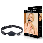 Sportsheets Midnight Muse Oval Gag – Silicone Mouth Restraint Black > Bondage Gear > Gags and Bits