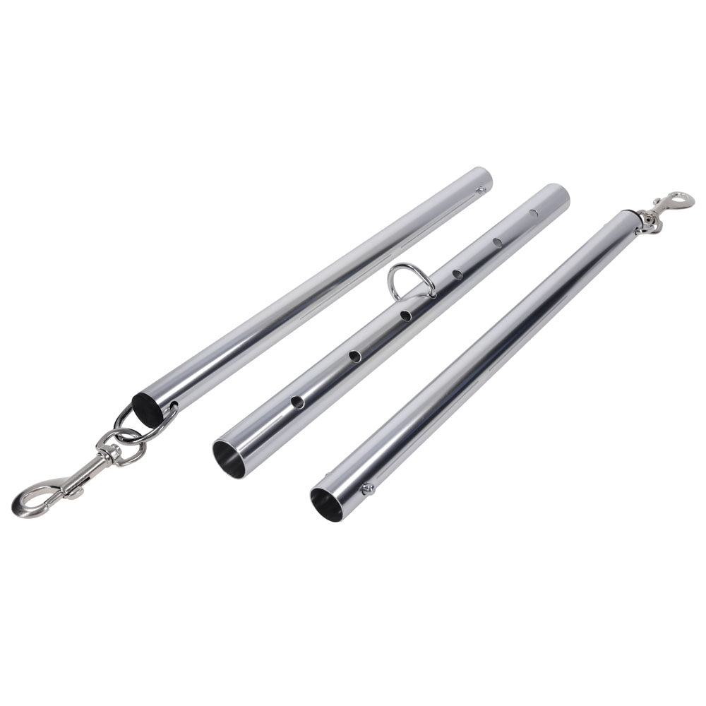 Sportsheets Signature Adjustable Spreader Bar – Silver Metal > Bondage Gear > Restraints
