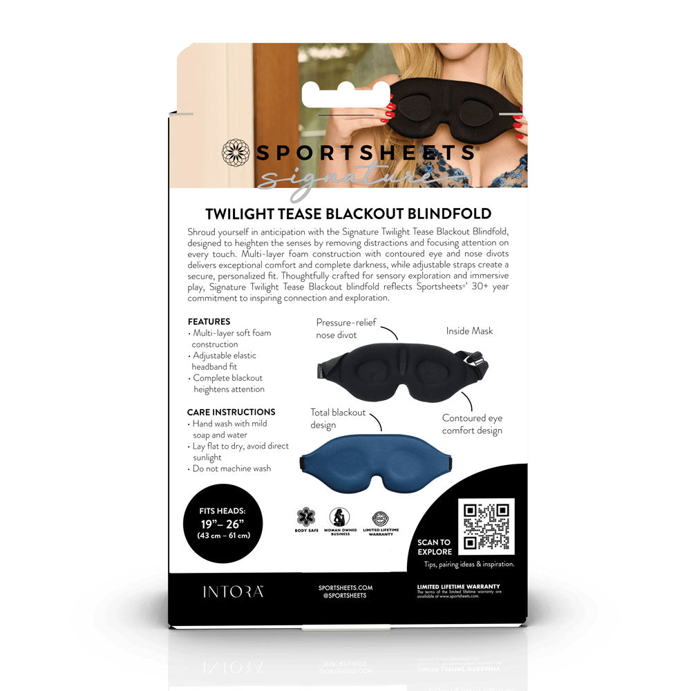 Sportsheets Signature Twilight Tease Blackout Blindfold > Bondage Gear > Blindfolds