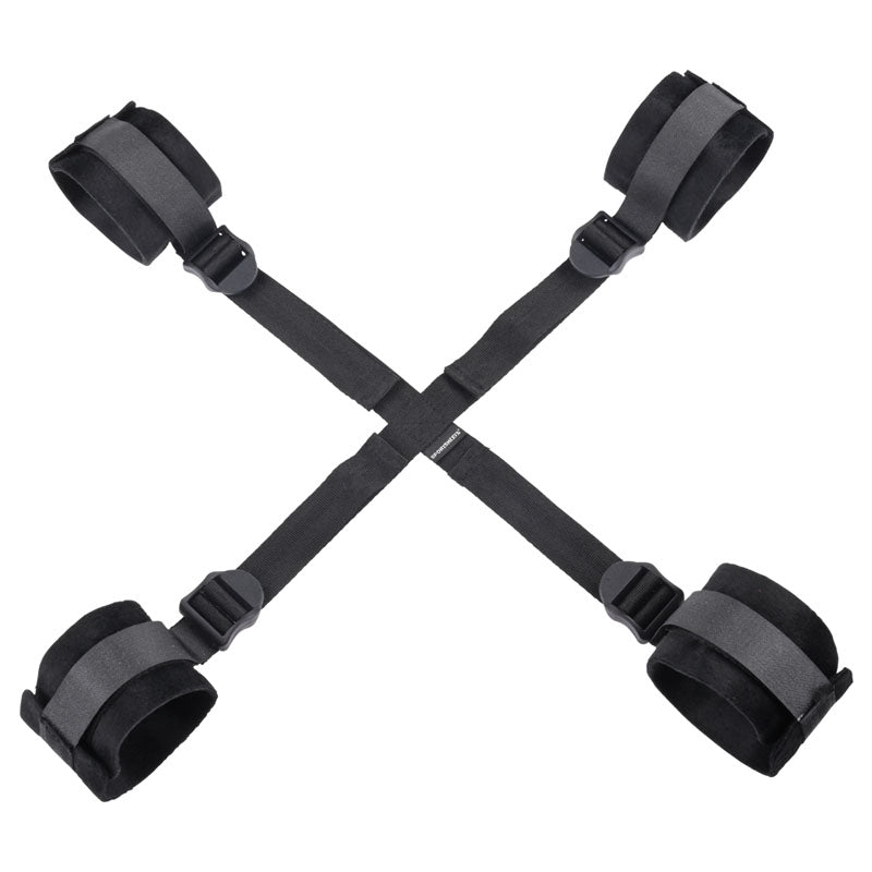 Sex & Mischief Hog Tie with Adjustable Cuffs – Four-Point Restraint Bondage Set > Bondage Gear > Restraints