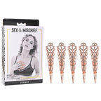 Sex & Mischief Brat Sensory Fingertips – Set Of 5 Pcs Rose Gold > Bondage Gear > Sensory Gloves