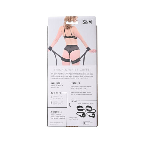 Sex and Mischief Thigh and Wrist Cuffs for Intimate Adventures Restraints
