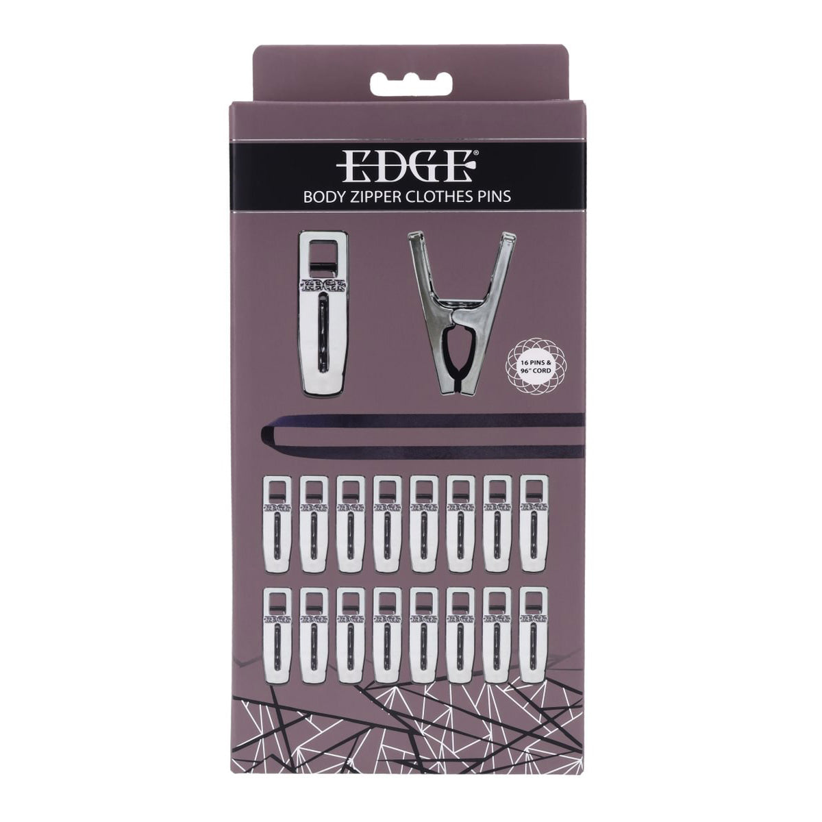 Edge Body Zipper Clothes Pins – Set of 16 Sensation Clamps with Cord > Sex Toys > Nipple Clips