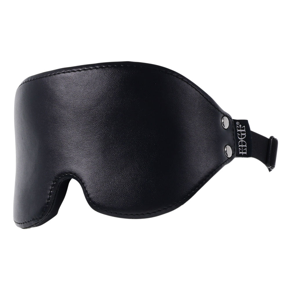 Edge Lights Out Blindfold Eyemask Restraint – Faux Leather Sensory Play Accessory > Bondage Gear > Blindfolds
