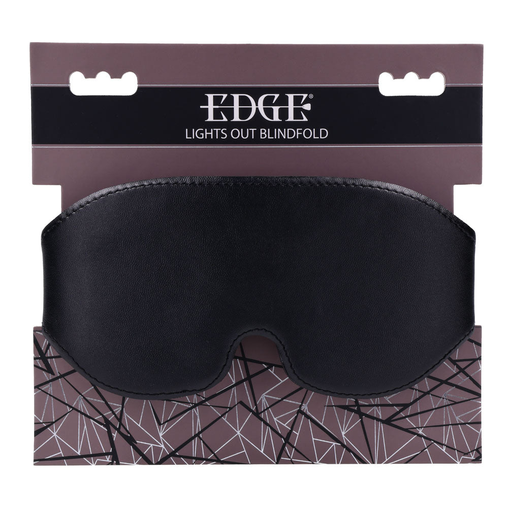 Edge Lights Out Blindfold Eyemask Restraint – Faux Leather Sensory Play Accessory > Bondage Gear > Blindfolds