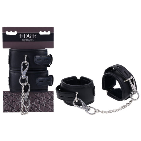 Edge Handcuffs Restraints Padded Comfort Control Cuffs Black Restraints