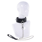 Edge Collar and Leash Neck Restraint with Heavy Duty Metal Leash > Clothes > Unisex Leather