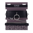 Edge Collar and Leash Neck Restraint with Heavy Duty Metal Leash > Clothes > Unisex Leather